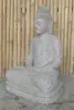 Product image 7 of the product “Seated Buddha made of Riverstone in Dhyana position - gesture of meditation, H.83 cm, natural. ”